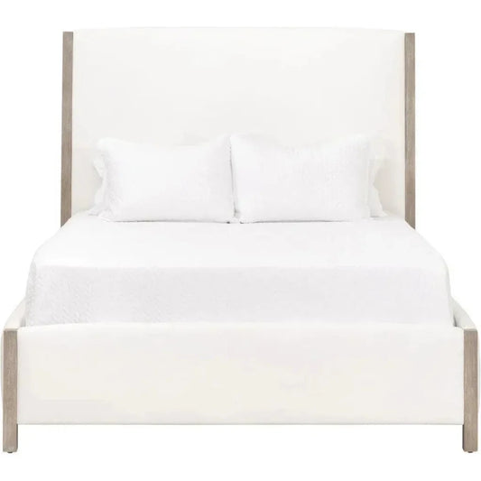 Emmett Performance Fabric White Bed - LOOMLAN - Essentials For Living - Beds