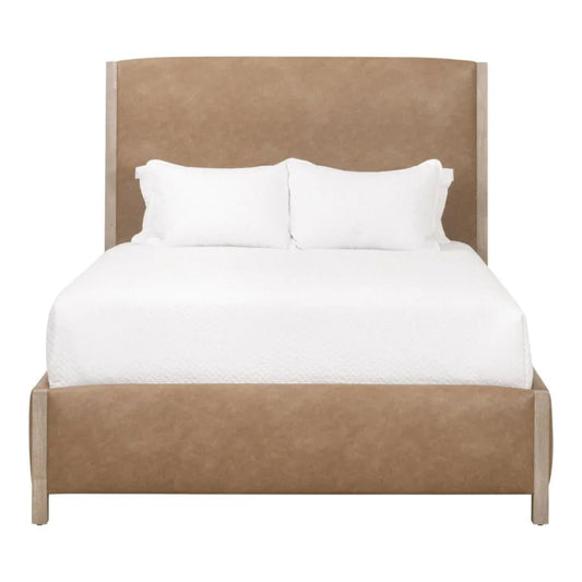 Emmett Vegan Leather Modern Bed - LOOMLAN - Essentials For Living - Beds