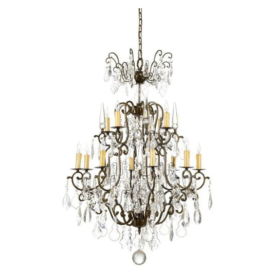 Esmerado Elegance Crystal Made Chandelier - LOOMLAN - Wildwood - Chandeliers