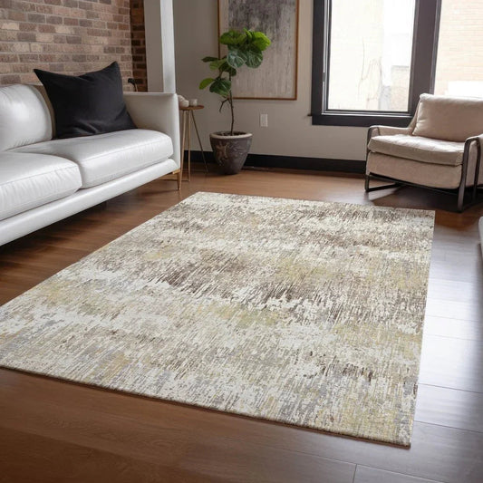 Evandra Ivory Washable Indoor - Outdoor Rug - LOOMLAN - LOOMLAN Rugs - Outdoor Rugs