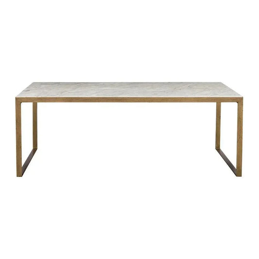 Evert Marble Top Rectangular Coffee Table - LOOMLAN - SUNPAN - Coffee Tables