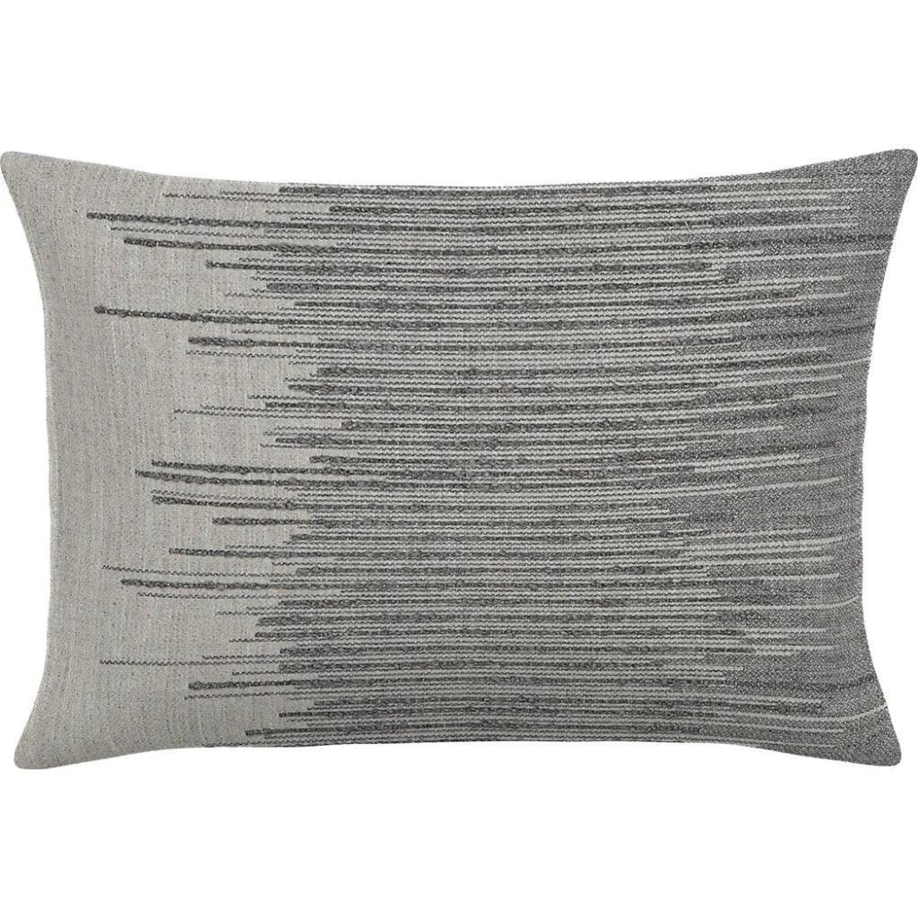 Expanse Gray Double Side Outdoor Pillow-Outdoor Pillows-Earnest Collection-20"x13" Lumbar DS-LOOMLAN