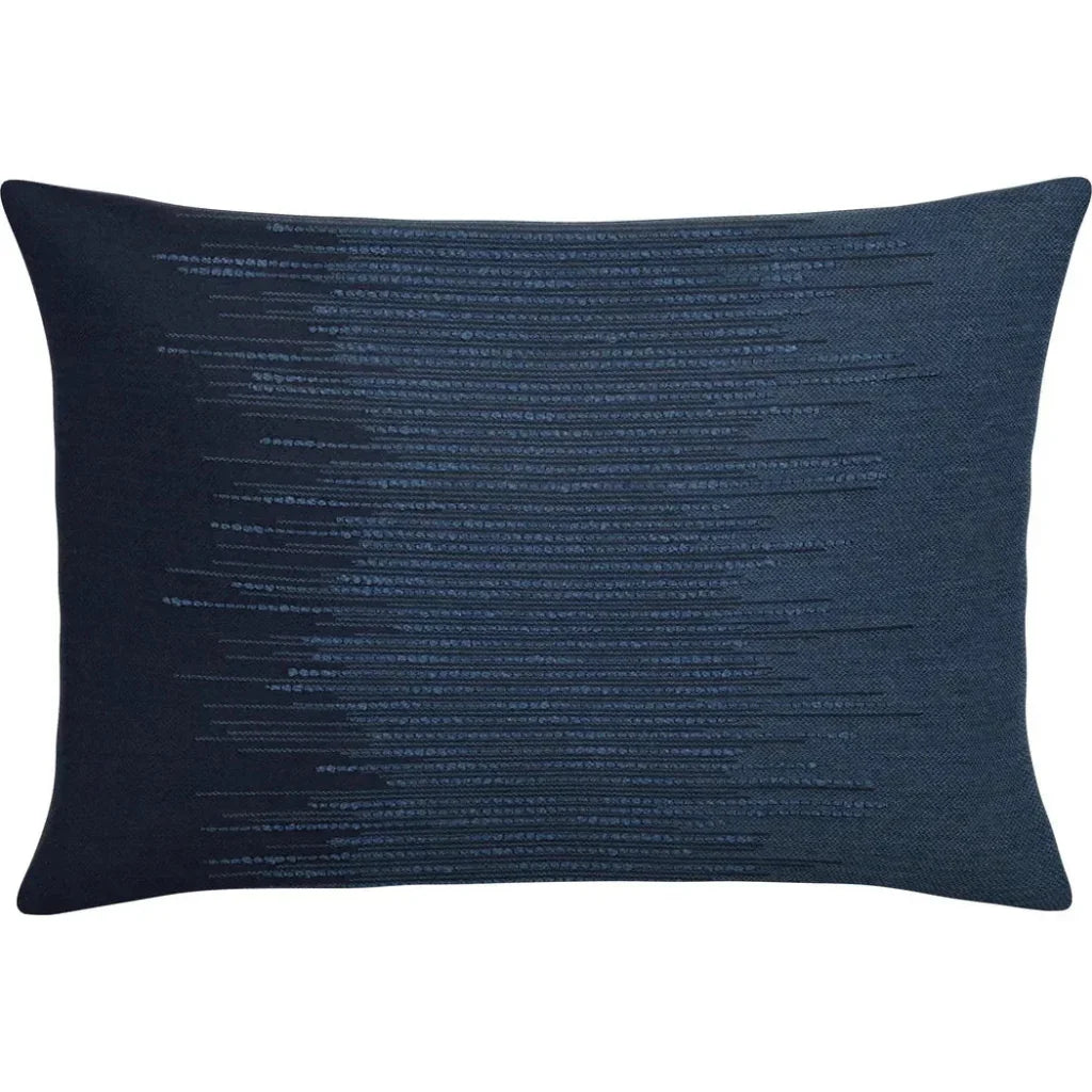 Expanse Indigo Double Side Outdoor Pillow-Outdoor Pillows-Earnest Collection-20"x13" Lumbar DS-LOOMLAN