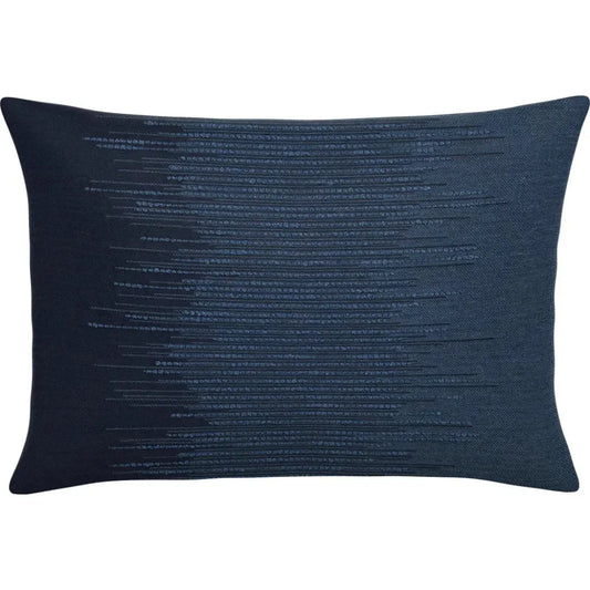 Expanse Indigo Double Side Outdoor Pillow-Outdoor Pillows-Earnest Collection-20"x13" Lumbar DS-LOOMLAN