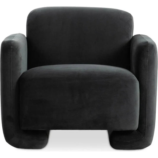 Fallon Performance Fabric Dark Grey Accent Arm Chair - LOOMLAN - Moe's Home - Club Chairs