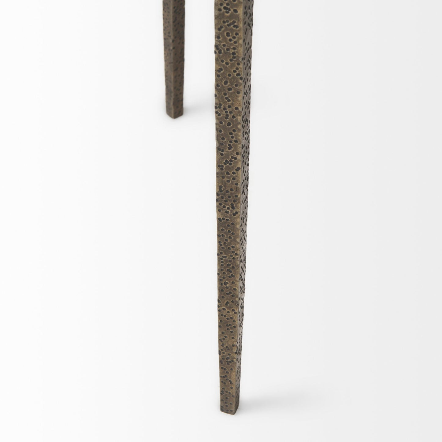 Felicity Clear Glass Top Round Side Table