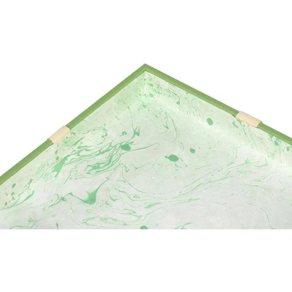 Ferrell Leather & Mdf Green Holiday Boxes Set of 3 - LOOMLAN - Sarreid - Boxes & Bowls