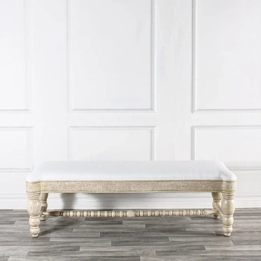 Flamenca Fabric Bedroom Bench - LOOMLAN - Peninsula Home - Bedroom Benches