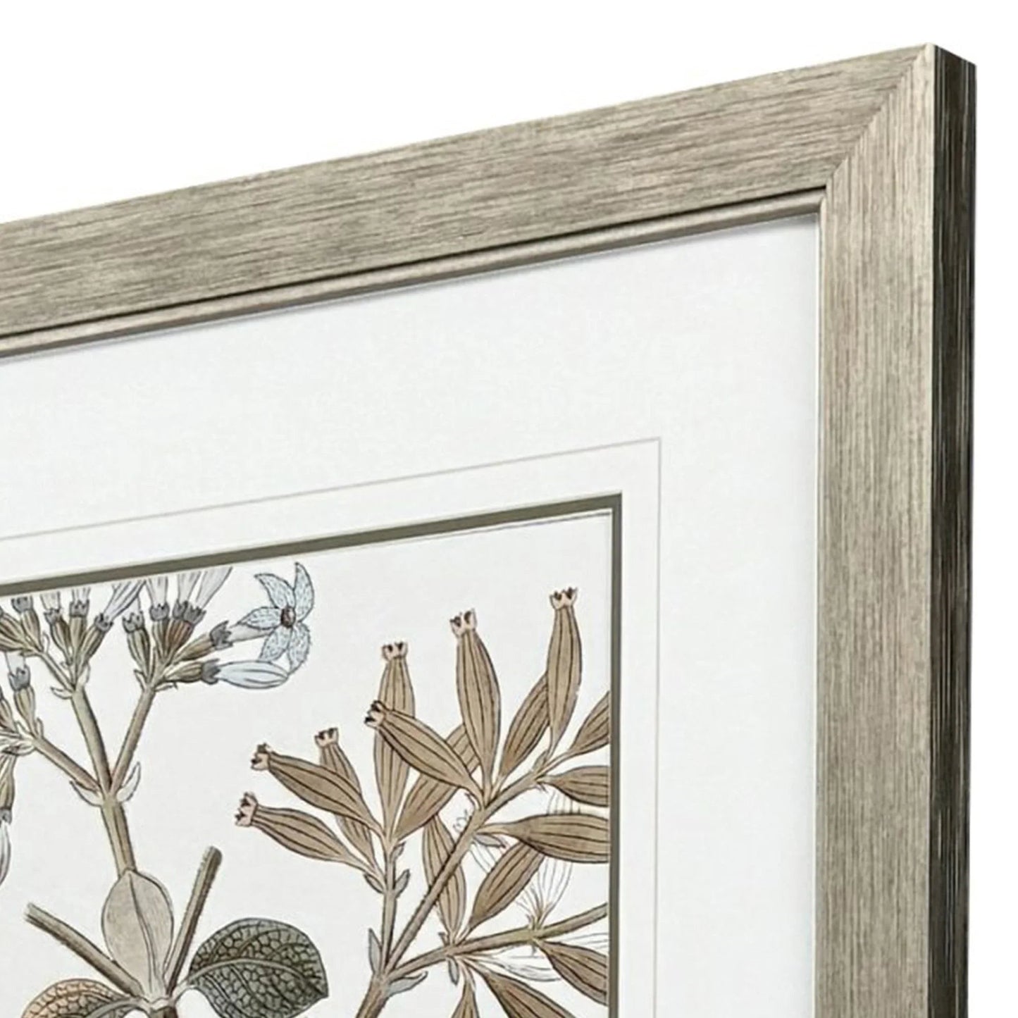 Flowering Botanical Green Framed Wall Art