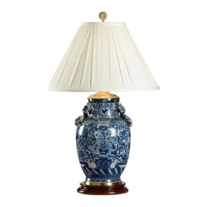 Flowers Overflowing Hand Painted Porcelain Table Lamp - LOOMLAN - Wildwood - Table Lamps