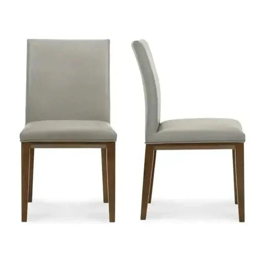 Frankie Leather Side Dining Chair 2PC - LOOMLAN - Moe's Home - Dining Chairs