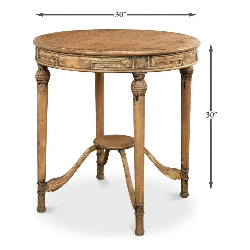 French Tea Table - LOOMLAN - Sarreid - Side Tables