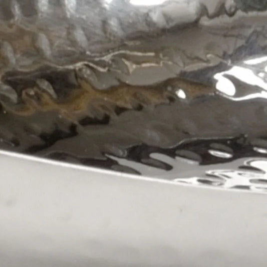 Fresh Stem Hammered Steel Made Triple Bowl - LOOMLAN - Wildwood - Boxes & Bowls