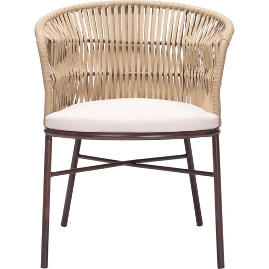 Freycinet Dining Chair (Set of 2) Natural-Outdoor Dining Chairs-Zuo Modern-LOOMLAN