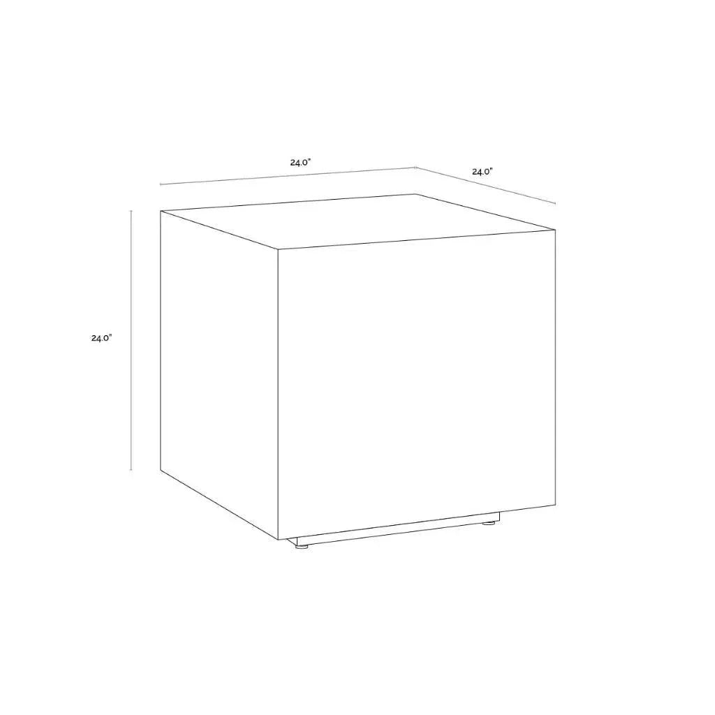 Frezco Wooden Square Side Table - LOOMLAN - SUNPAN - Side Tables