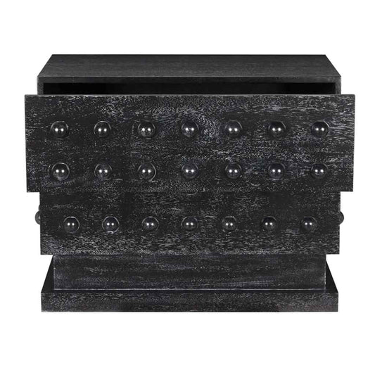 Didier Two Drawers Black Cabinet