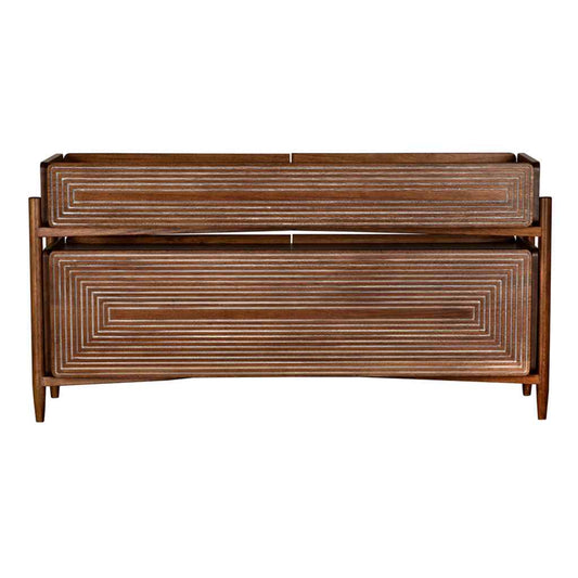 Savino Four Drawers Wood Sideboard