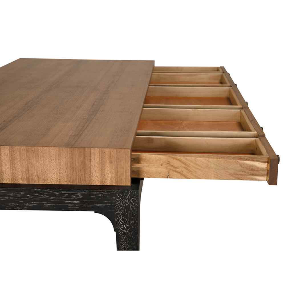 Memphis Five Drawers Wood Desk