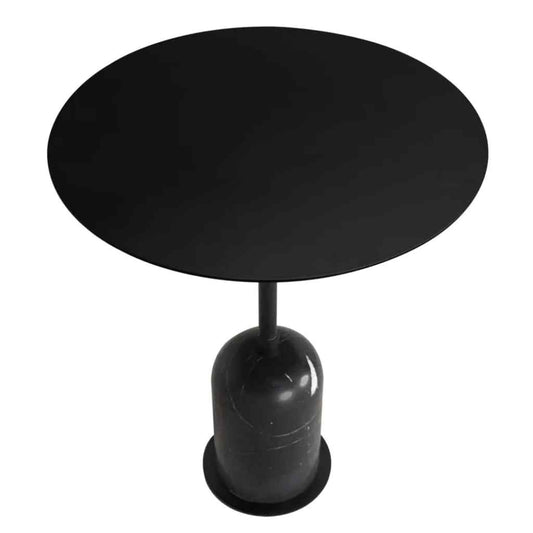 Shantu Black Iron Top Side Table