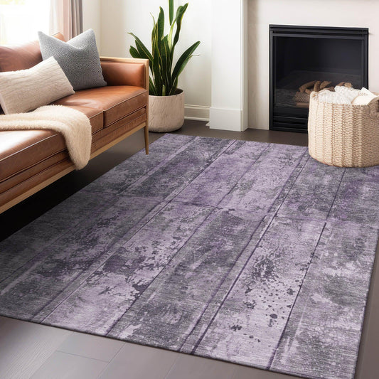 Galara Purple Washable Indoor-Outdoor Rug
