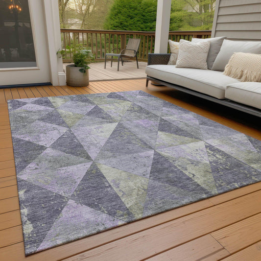 Galon Lavender Washable Indoor-Outdoor Rug