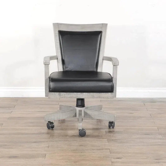 Game Chair with Casters, Cushion Seat & Back Set of 2-Game Tables-Sunny D-LOOMLAN