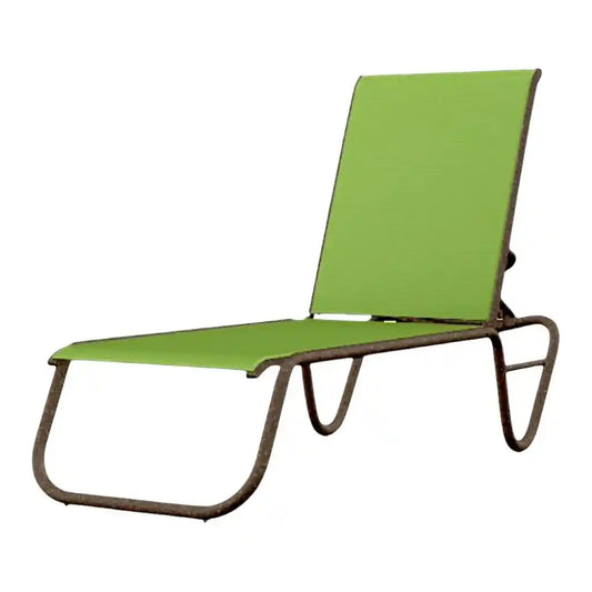 Gardenella Sling Four-Position Lay Flat Stacking Chaise-Outdoor Chaises-Telescope-LOOMLAN