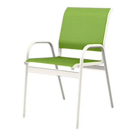 Gardenella Sling Stacking Bistro Chair-Outdoor Accent Chairs-Telescope-LOOMLAN