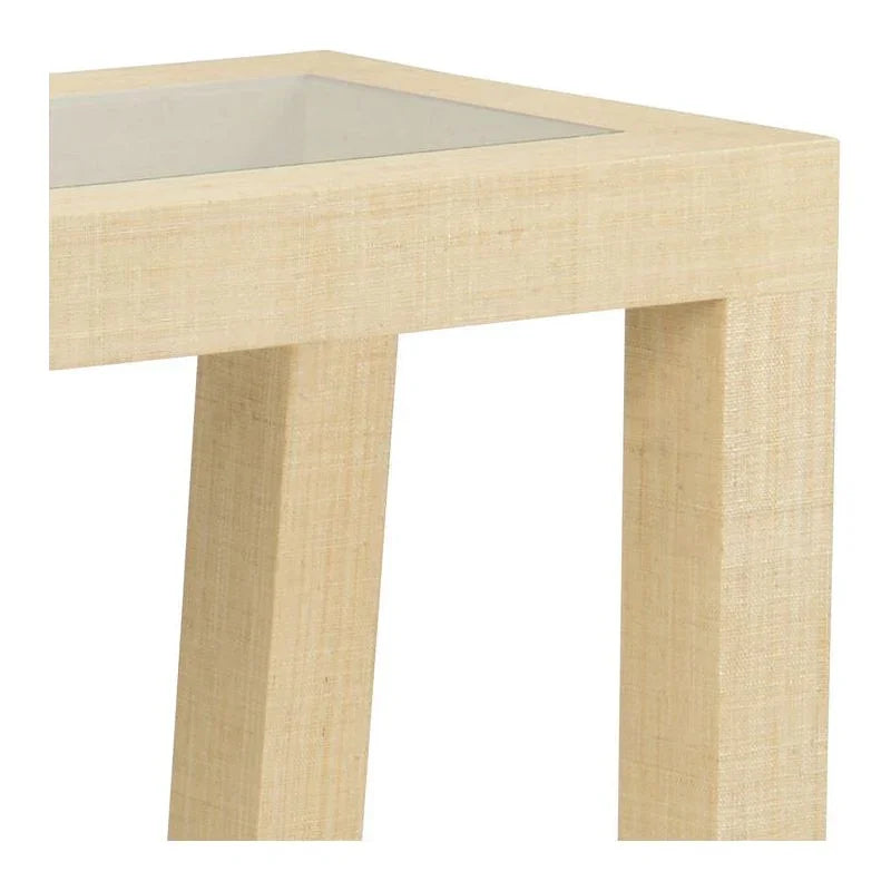 Gaston Natural Raffia Warpped Console Table - LOOMLAN - Wildwood - Console Tables