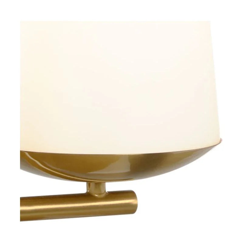 Geminate White Frosted Glass Table Lamp - LOOMLAN - Wildwood - Table Lamps