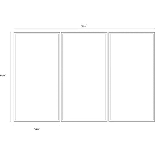 Geo Forms Set Of 3 Hand - Painted Wall Art - LOOMLAN - SUNPAN - Canvas Art