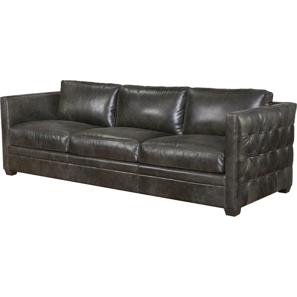 Georgia Leather Comfort Sofa - LOOMLAN - Olivia + Quinn - Sofas & Loveseats