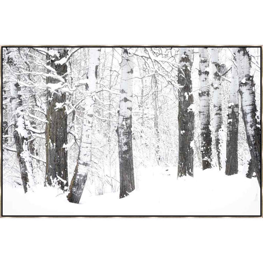 Ghost in the Aspens Hand Crafted Canvas Art