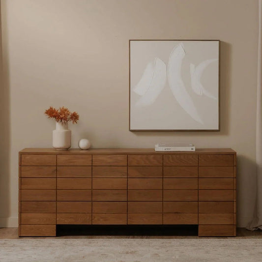 Gia Brown Push - To - Open Drawer Dresser - LOOMLAN - Moe's Home - Dressers