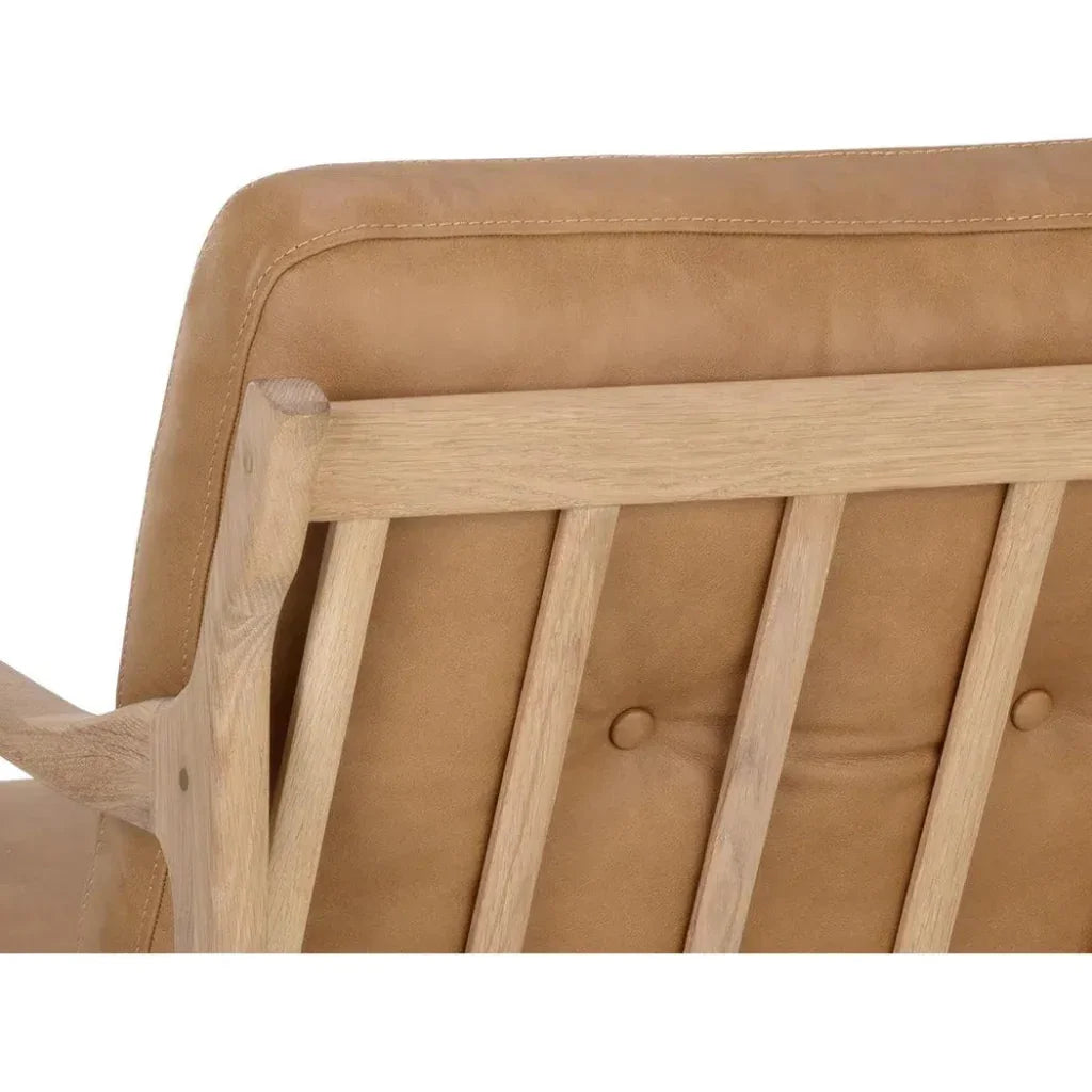 Gilmore Leather Lounge Chair - LOOMLAN - SUNPAN - Accent Chairs