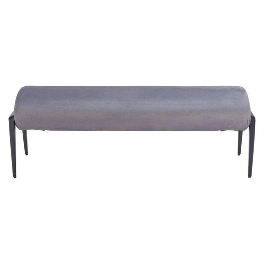 Glatt Wood and Steel Grey Bench - LOOMLAN - Zuo Modern - Bedroom Benches