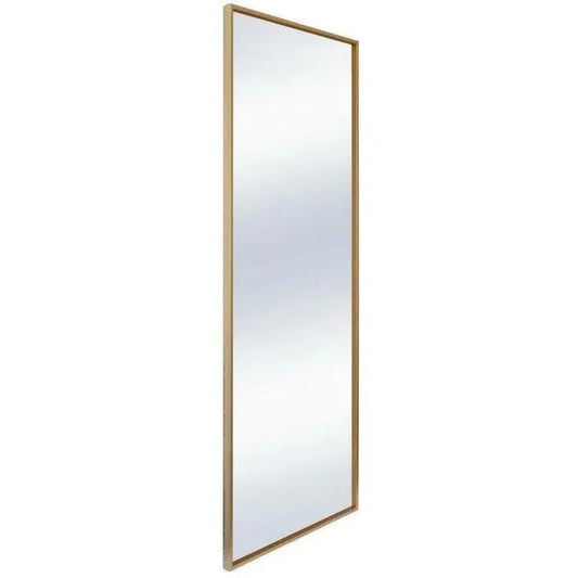 Gold Floor Mirror Leaner Style Gold Iron-Floor Mirrors-Moe's Home-LOOMLAN