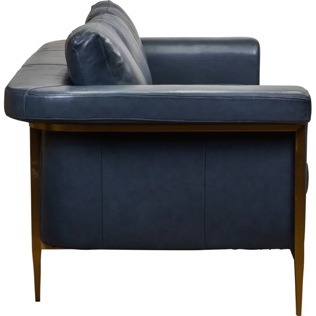 Goldwyn Luxurious Design Leather Sofa - LOOMLAN - Olivia + Quinn - Sofas & Loveseats