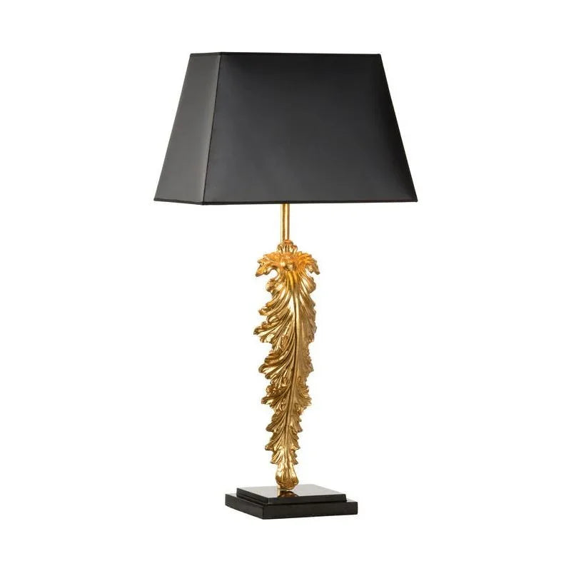 Grand Leaf Marble Finished Base Table Lamp - LOOMLAN - Chelsea House - Table Lamps