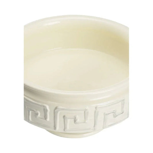 Greco Ceramic Made White Compote Bowl - LOOMLAN - Wildwood - Boxes & Bowls