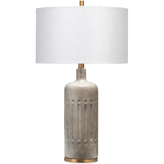 Grey Cement Annex Table Lamp - LOOMLAN - Jamie Young - Table Lamps