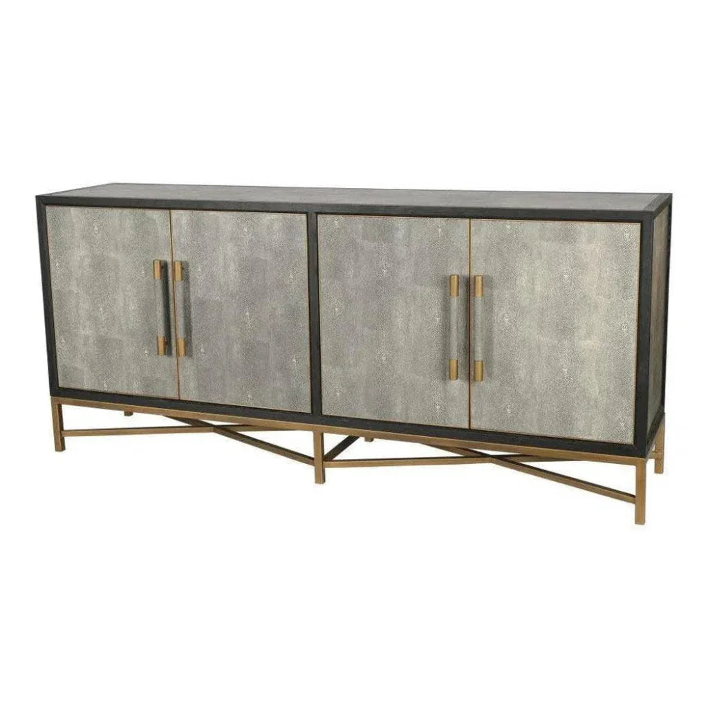 Grey Shagreen Retro Sideboard on Stand - LOOMLAN - Moe's Home - Sideboards