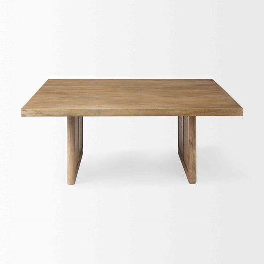 Grier Wood Top Square Coffee Table