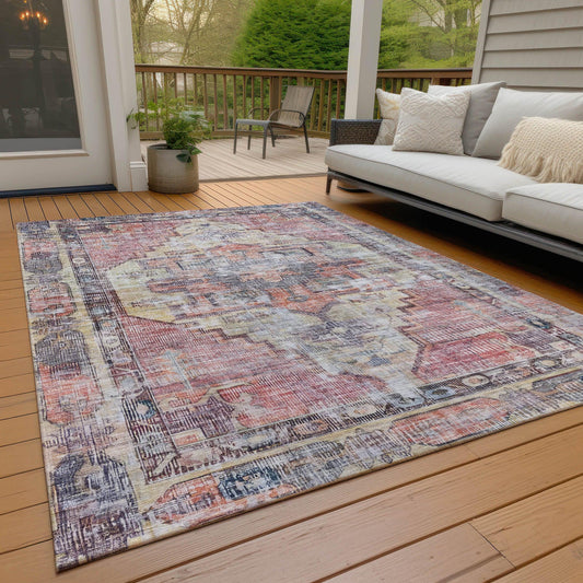 Haeleth Paprika Washable Indoor-Outdoor Rug