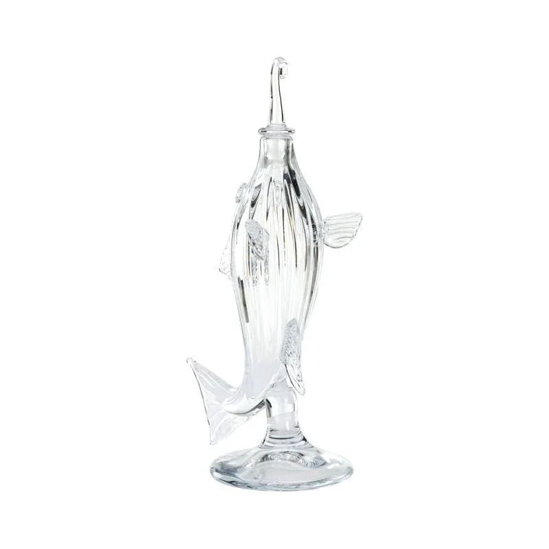 Hand Blown Made Fish Decanter Sculpture - LOOMLAN - Chelsea House - Statues & Sculptures