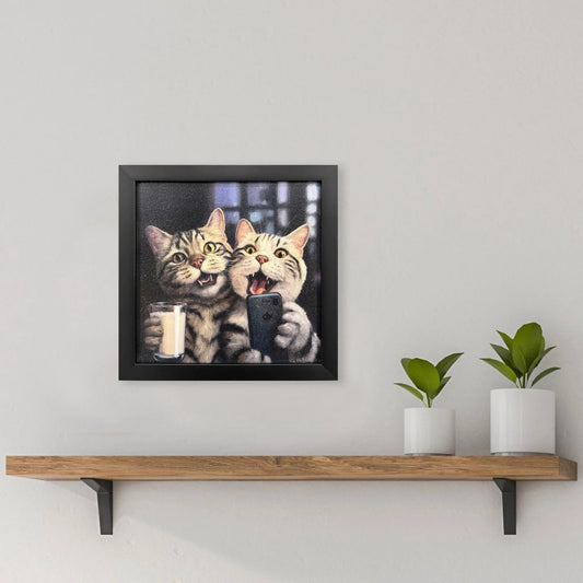 Happy Hour Blue Framed Wall Art