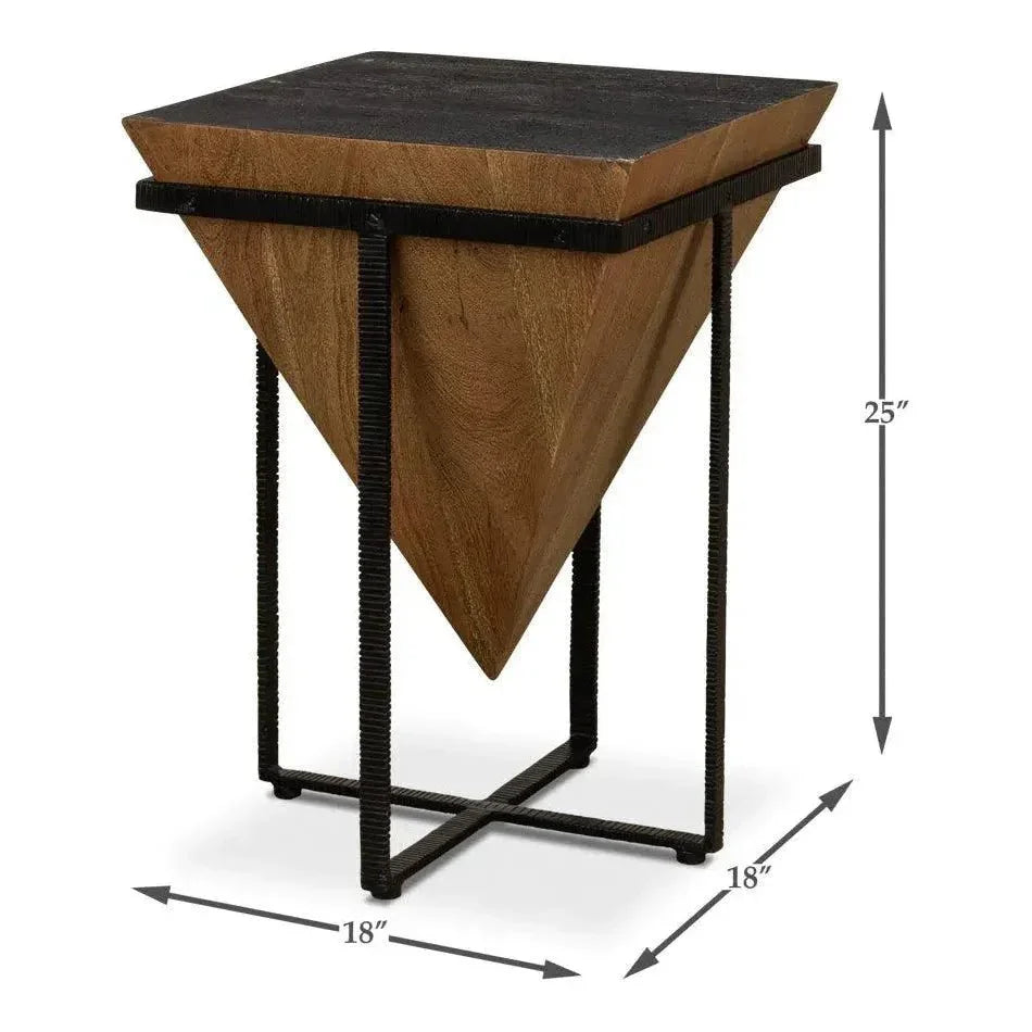 Hardy Inverted Obelisk Table - LOOMLAN - Sarreid - Side Tables