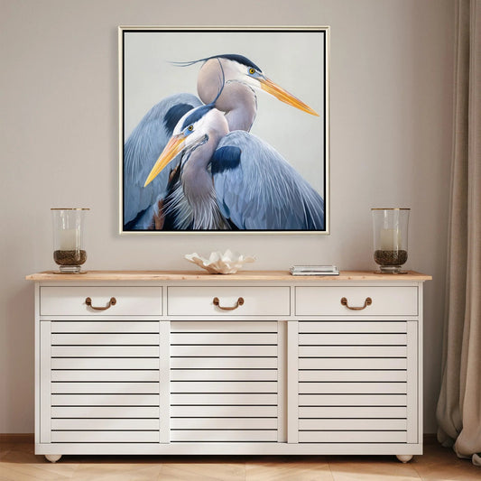 Harmony Blue Heron Canvas Art