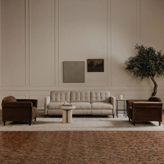 Harmony Modern Birch Legs Accent Chair - LOOMLAN - Moe's Home - Club Chairs