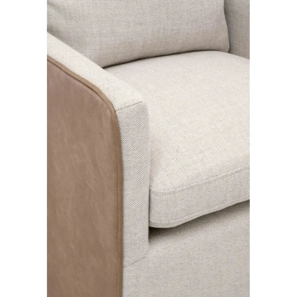 Harmony Two Tone Dining Arm Chair Casters - LOOMLAN - Essentials For Living - Dining Chairs